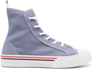 Thom Browne RWB-stripe high-top sneakers Blue