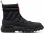 Thom Browne RWB-stripe quilted zip-up boots Black - Thumbnail 1
