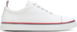 Thom Browne Tennis Collection straight toe cap trainer White