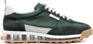 Thom Browne translucent-sole leather sneakers Green