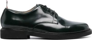 Thom Browne uniform lace-up loafers Green