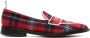 Thom Browne varsity tartan penny loafers Red - Thumbnail 1