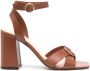 Tila March 98mm block-heel sandals Brown - Thumbnail 1