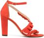 Tila March Almeria ruffle sandals Red - Thumbnail 1