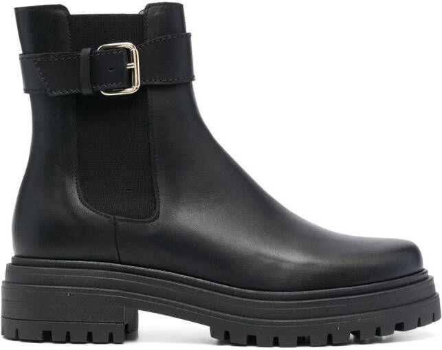 Tila March Celine leather Chelsea boots Black