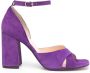 Tila March Gabrielle suede buckled sandals Purple - Thumbnail 1
