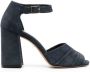 Tila March Jules 95mm ankle-strap sandals Blue - Thumbnail 1