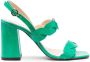 Tila March Rhea 95mm block heel sandals Green - Thumbnail 1