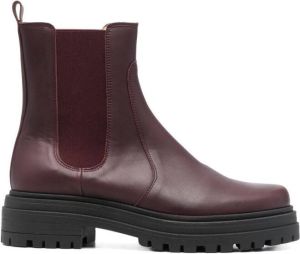 Tila March Sasha leather Chelsea boots Red