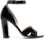 Tila March Scala 95mm high-shine finish sandals Black - Thumbnail 1