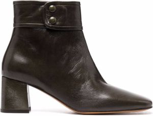 Tila March square-toe ankle boots Green