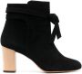 Tila March suede leather ankle boots Black - Thumbnail 1