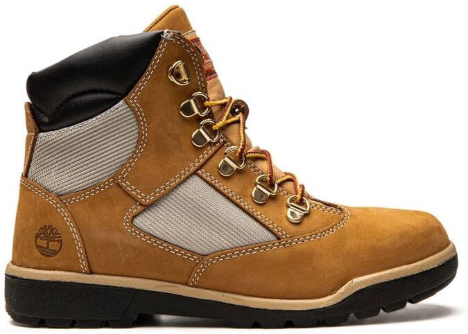 Timberland 6-Inch "Wheat" leather field boots Brown