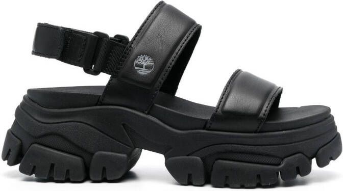 Timberland chunky platform sandals Black