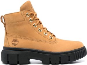 Timberland chunky-sole lace-up boots Brown