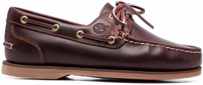 Timberland Classic Boat 2-Eye leather shoes Brown