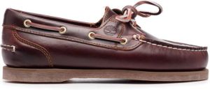 Timberland Classic lace-up boat shoes Red