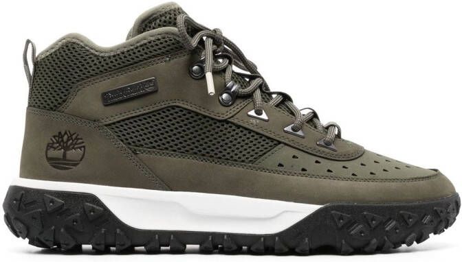 Timberland hiker lace-up leather boots Green