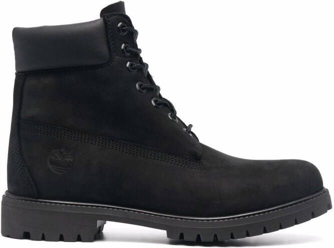 Timberland lace-up leather boots Black