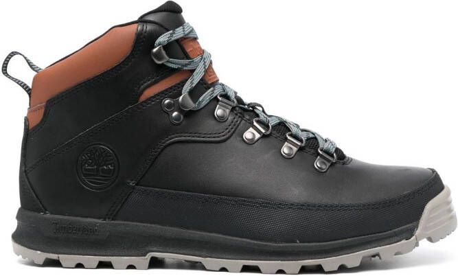 Timberland leather lace-up boots Black