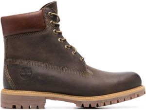 Timberland leather lace-up boots Brown