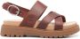 Timberland logo-debossed leather sandals Red - Thumbnail 1