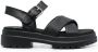 Timberland padded crossover strap sandals Black - Thumbnail 1