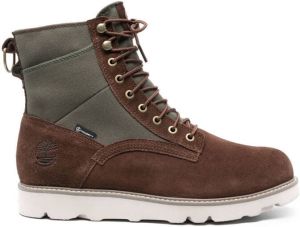 Timberland panelled lace-up ankle boots Green