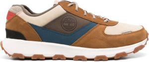 Timberland panelled lace-up sneakers Brown