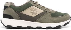 Timberland panelled lace-up sneakers Green