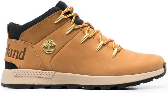 Timberland Sprint Trekker debossed-logo lace-up ankle boots Neutrals