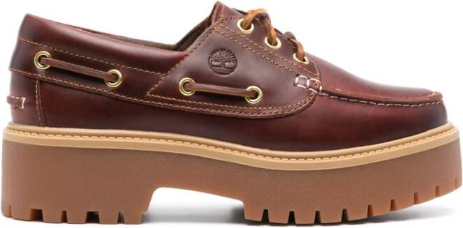 Timberland Stone Street Premium leather loafers Red