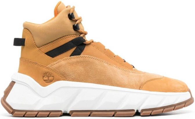 Timberland suede lace-up sneaker boots Brown