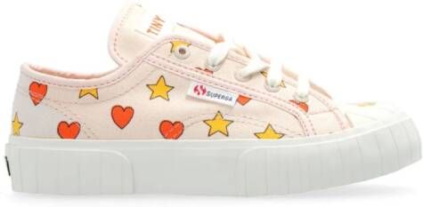 Tiny Cottons x Superga Hearts & Stars cotton sneakers Pink