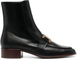 Tod's 40mm chain-detail ankle boots Black