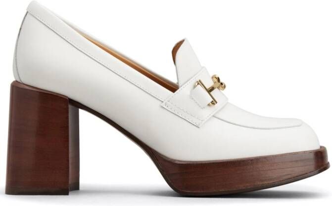 Tod's 90mm leather pumps White