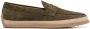 Tod's almond-toe suede loafers Green - Thumbnail 1