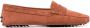 Tod's almond toe suede loafers Orange - Thumbnail 1