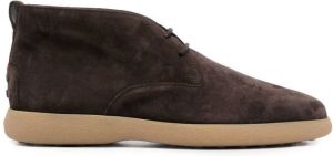 Tod's ankle lace-up fastening boots Brown