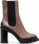 Tod's block-heel Chelsea ankle boots Brown - Thumbnail 1