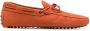 Tod's bow-detail leather loafers Orange - Thumbnail 1
