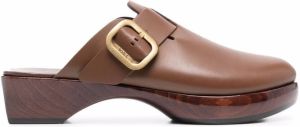 Tod's buckle-detail 40mm clogs Brown