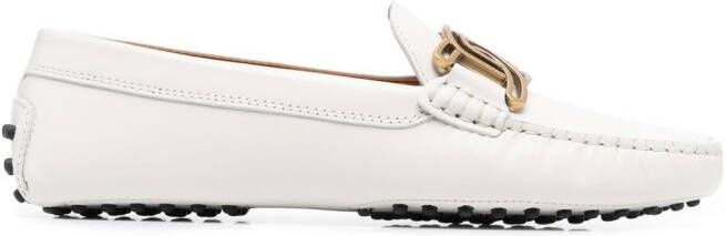 Tod's chain-link detail loafers White