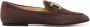 Tod's chain-plaque suede loafers Brown - Thumbnail 1