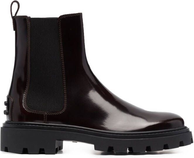 Tod's Chelsea ankle boots Red