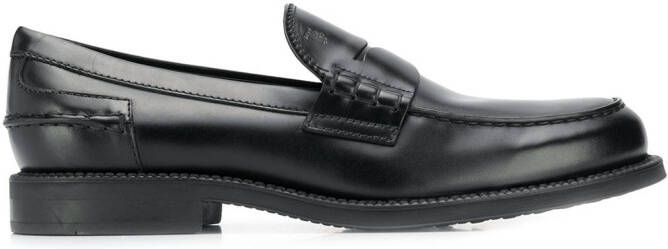 Tod's chunky penny loafers Black