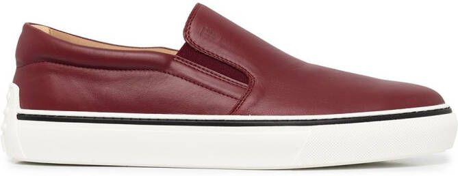 Tod's chunky-sole slip-on sneakers Red