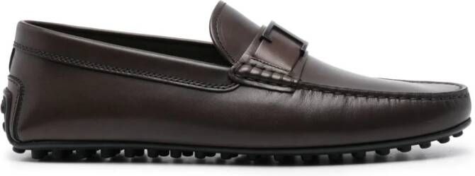 Tod's City Gommino leather loafers Brown