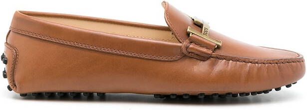 Tod's Double T Gommini loafers Brown