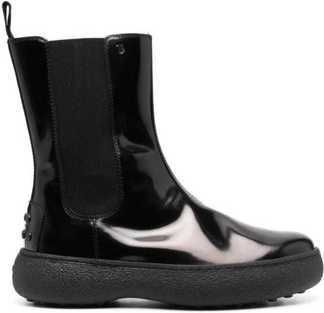 Tod's elasticated ankle boots Black